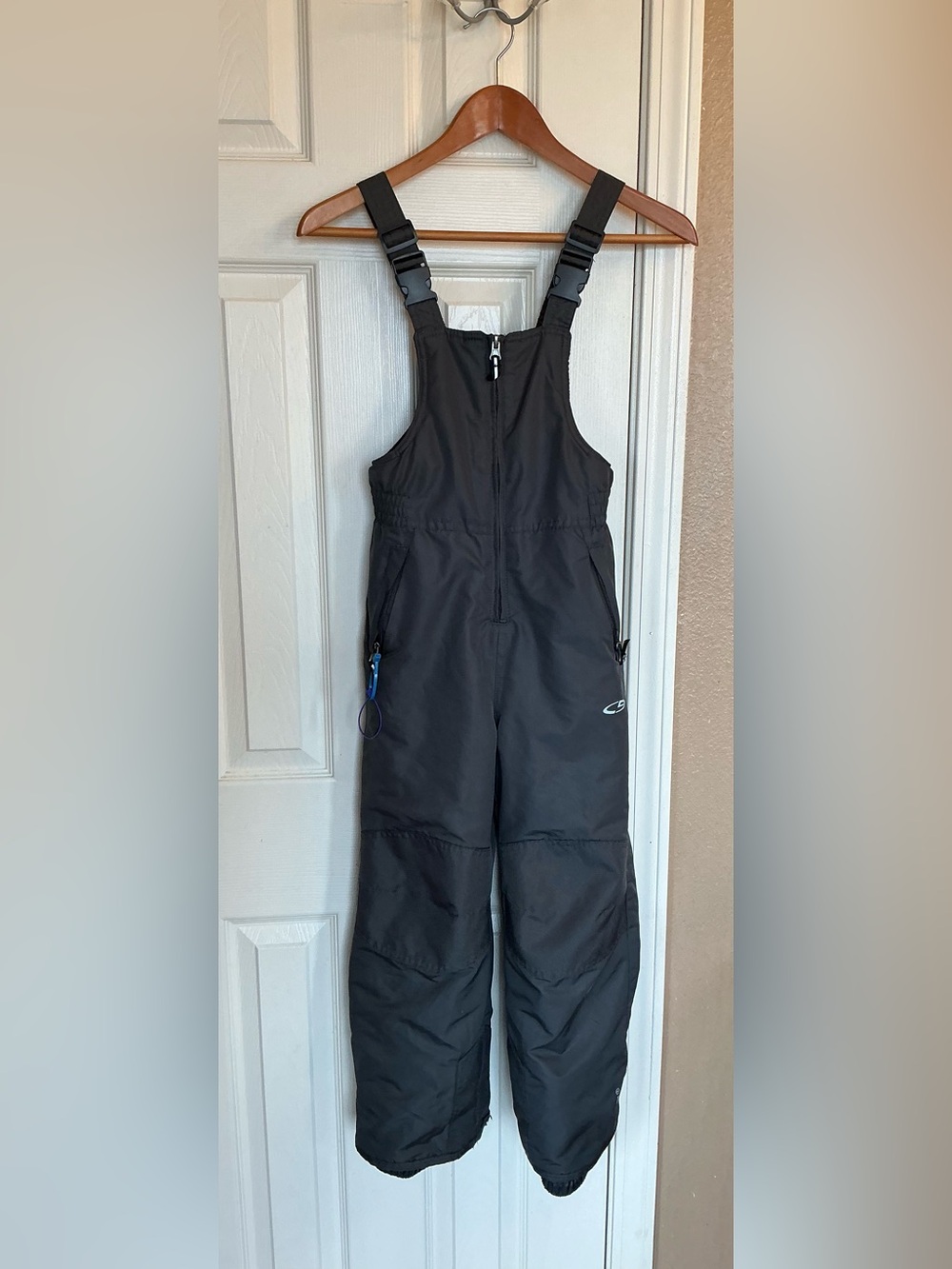 Champion C9 Kids Snow Bib Overalls S/P (6/6X) Black Ski Snowboarding Insulated
